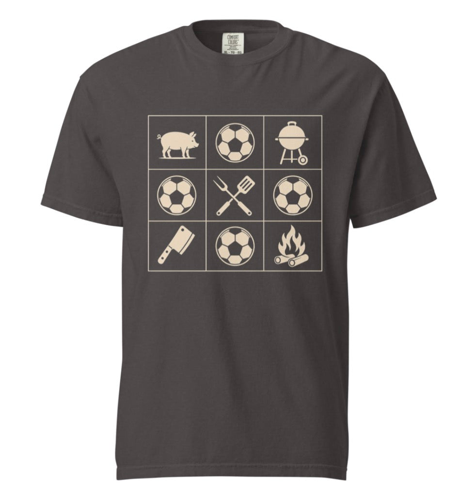 KC Soccer BBQ Grid Tee Shirt