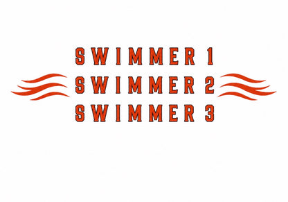 Mustangs Swim Customizable Logo Polo