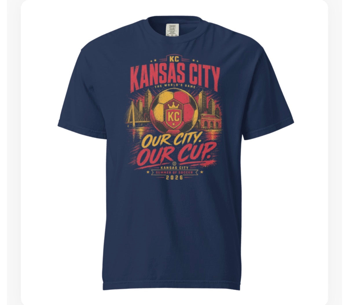 Our City Our Cup Design Tee Shirt