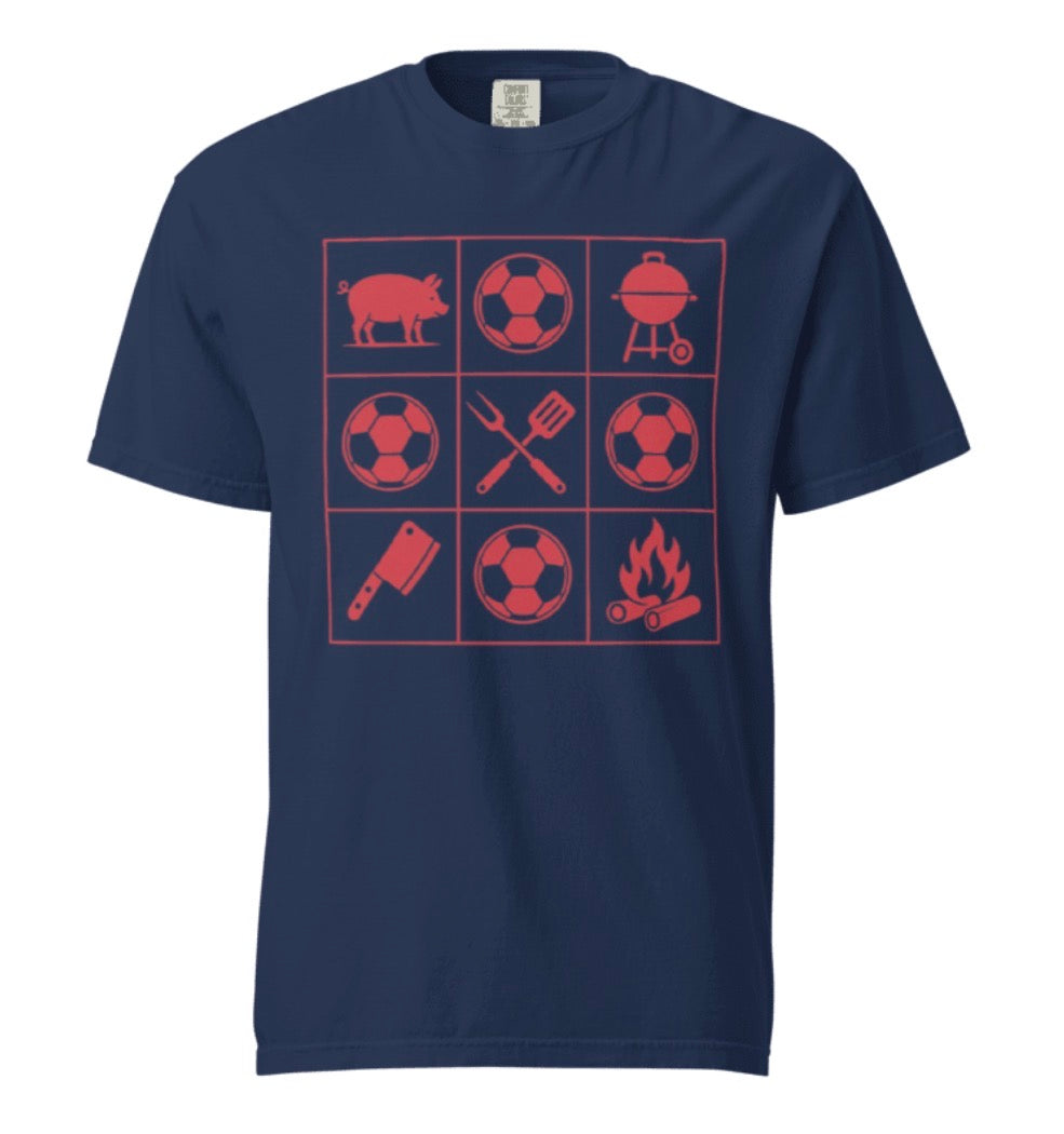 KC Soccer BBQ Grid Tee Shirt