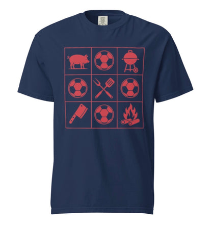 KC Soccer BBQ Grid Tee Shirt