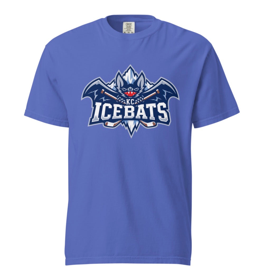 Icebats KC Hockey Design Logo Tee Shirt