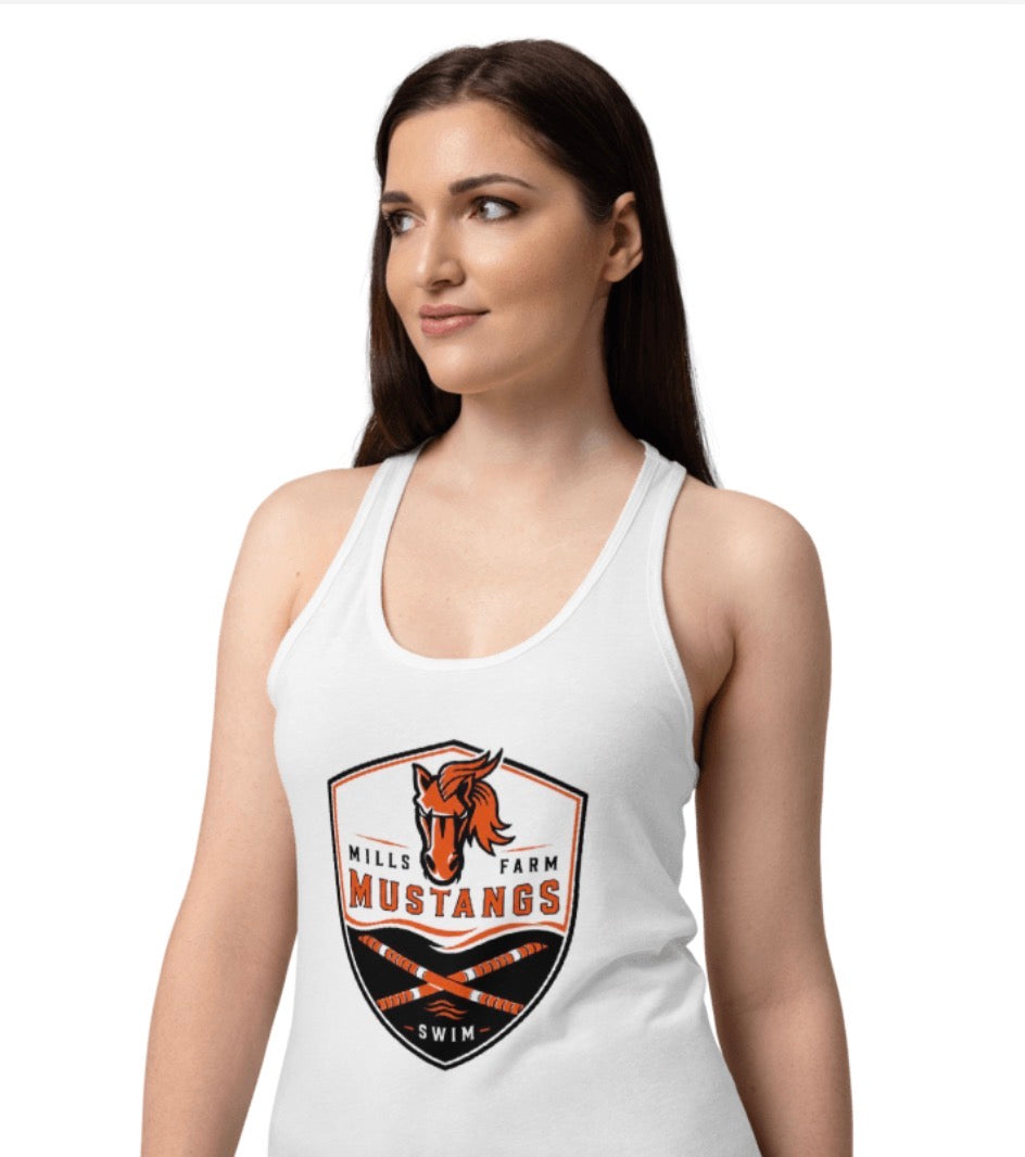 Mustangs Swim Rope Crest Tank Top