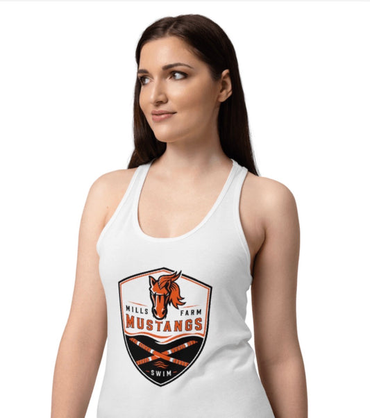 Mustangs Swim Rope Crest Tank Top