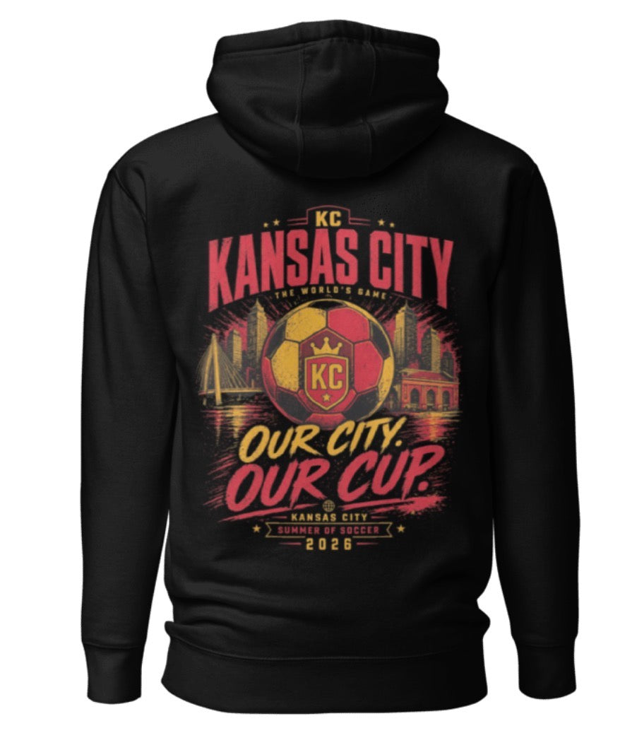 Our City Our Cup Design Back Graphic Hoodie