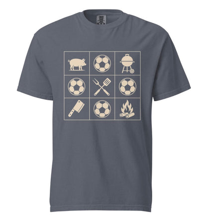 KC Soccer BBQ Grid Tee Shirt