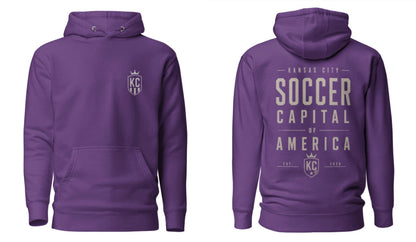 Soccer Capital Monochrome Back Graphic Hoodie