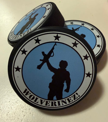 Wolverinez Logo Puck