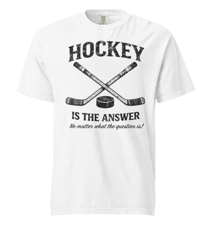 Hockey Is The Answer Vintage Tee Shirt