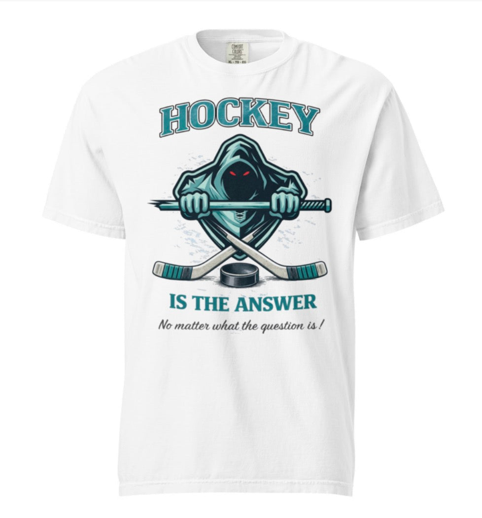 Cross Checkers Hockey Is The Answer Tee Shirt