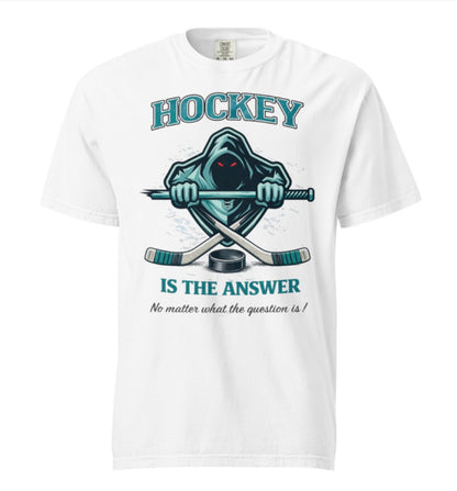 Cross Checkers Hockey Is The Answer Tee Shirt