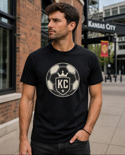KC Soccer Ball Ghost Logo Tee Shirt