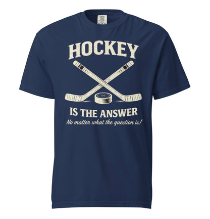 Hockey Is The Answer Vintage Tee Shirt