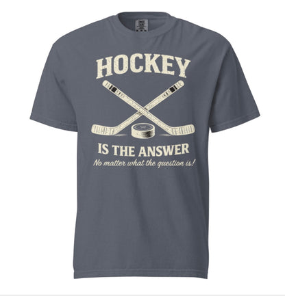 Hockey Is The Answer Vintage Tee Shirt