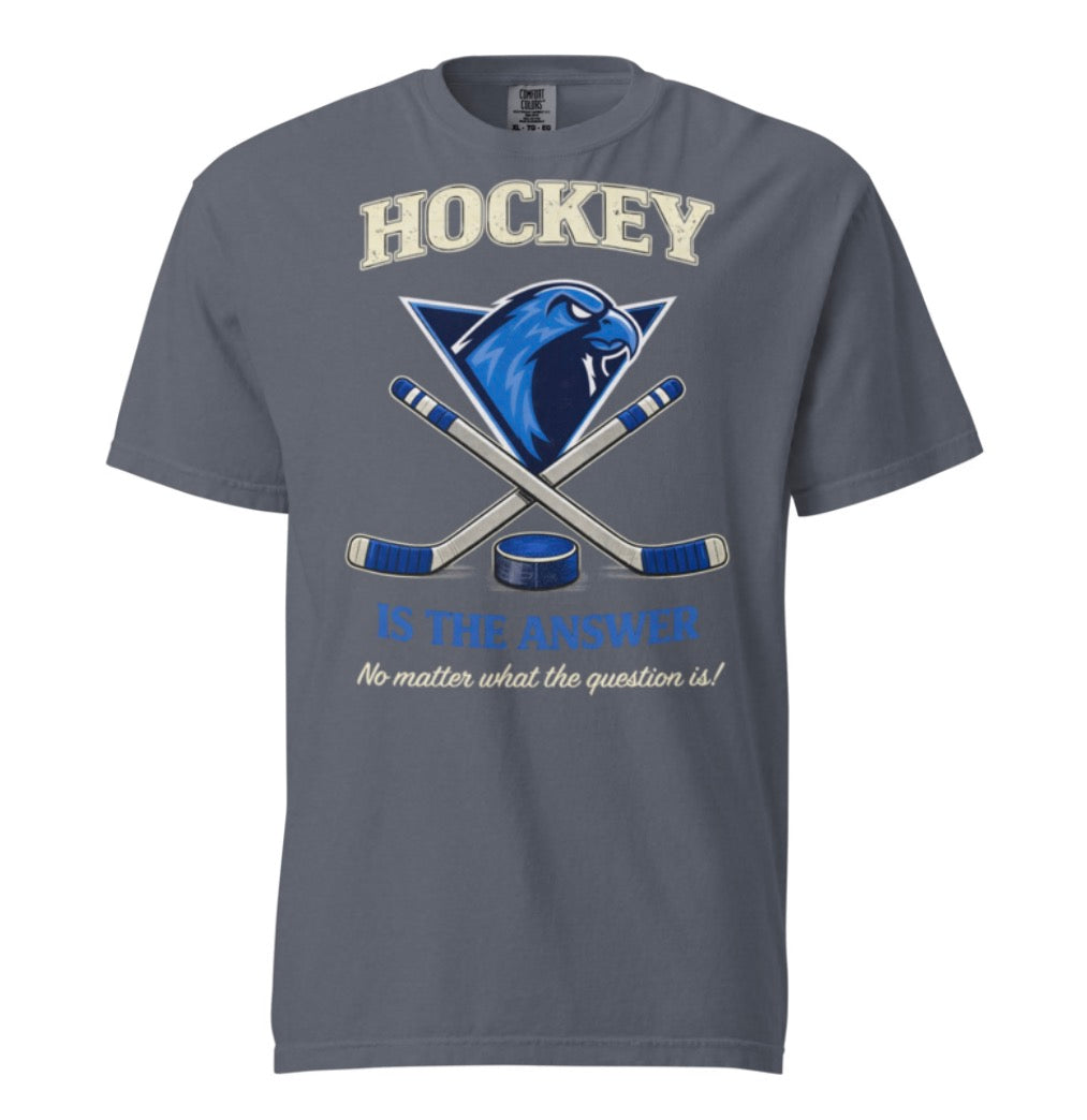 Icehawks Hockey Is The Answer Tee Shirt