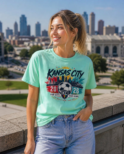 KC Soccer Skyline Tee Shirt