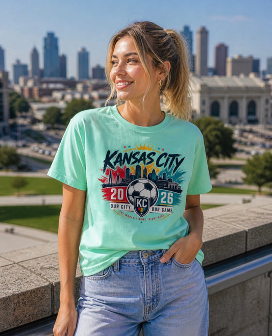 KC Soccer Skyline Tee Shirt