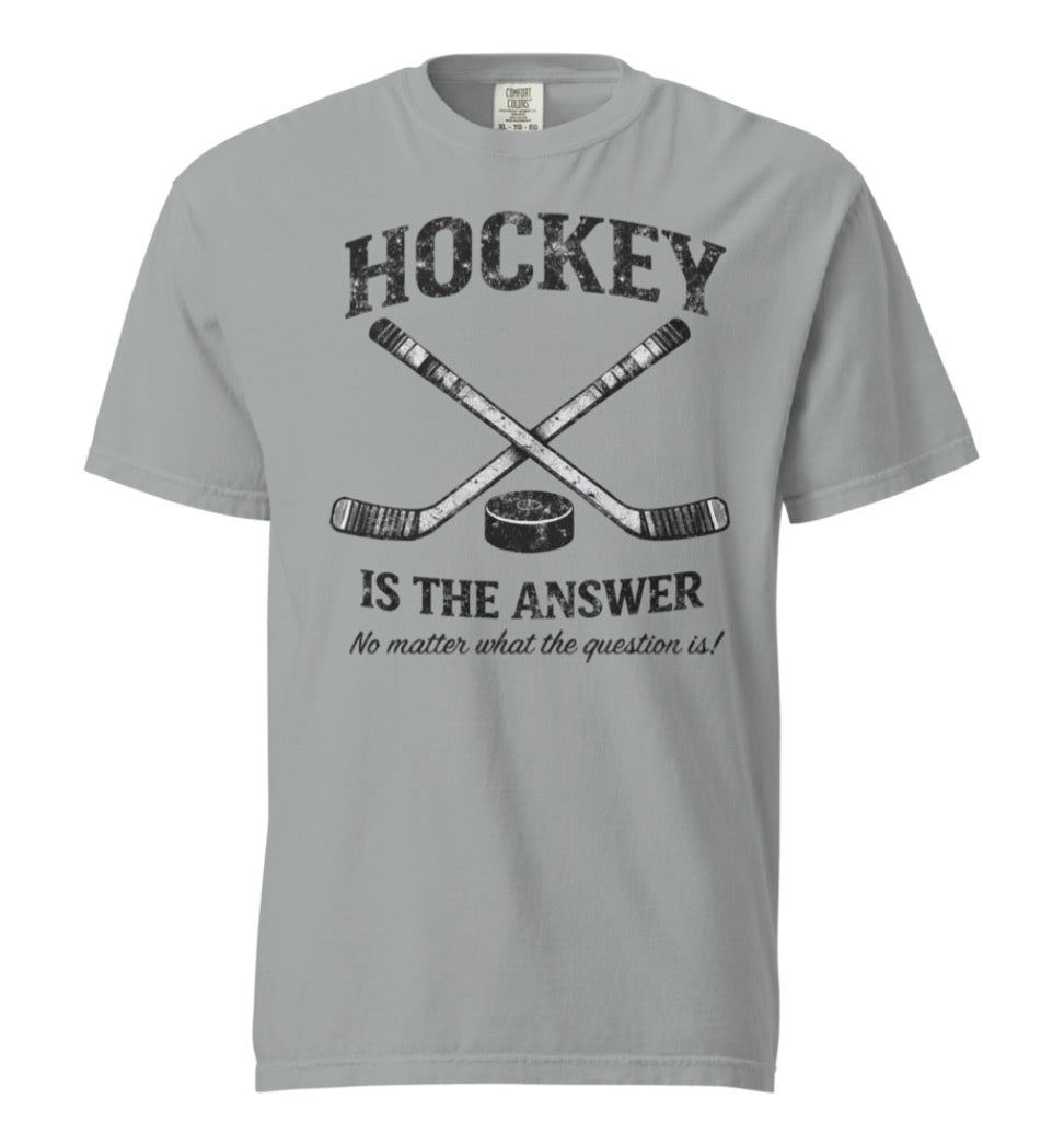 Hockey Is The Answer Vintage Tee Shirt