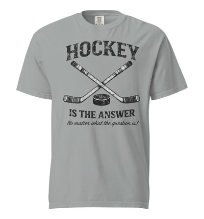 Hockey Is The Answer Vintage Tee Shirt