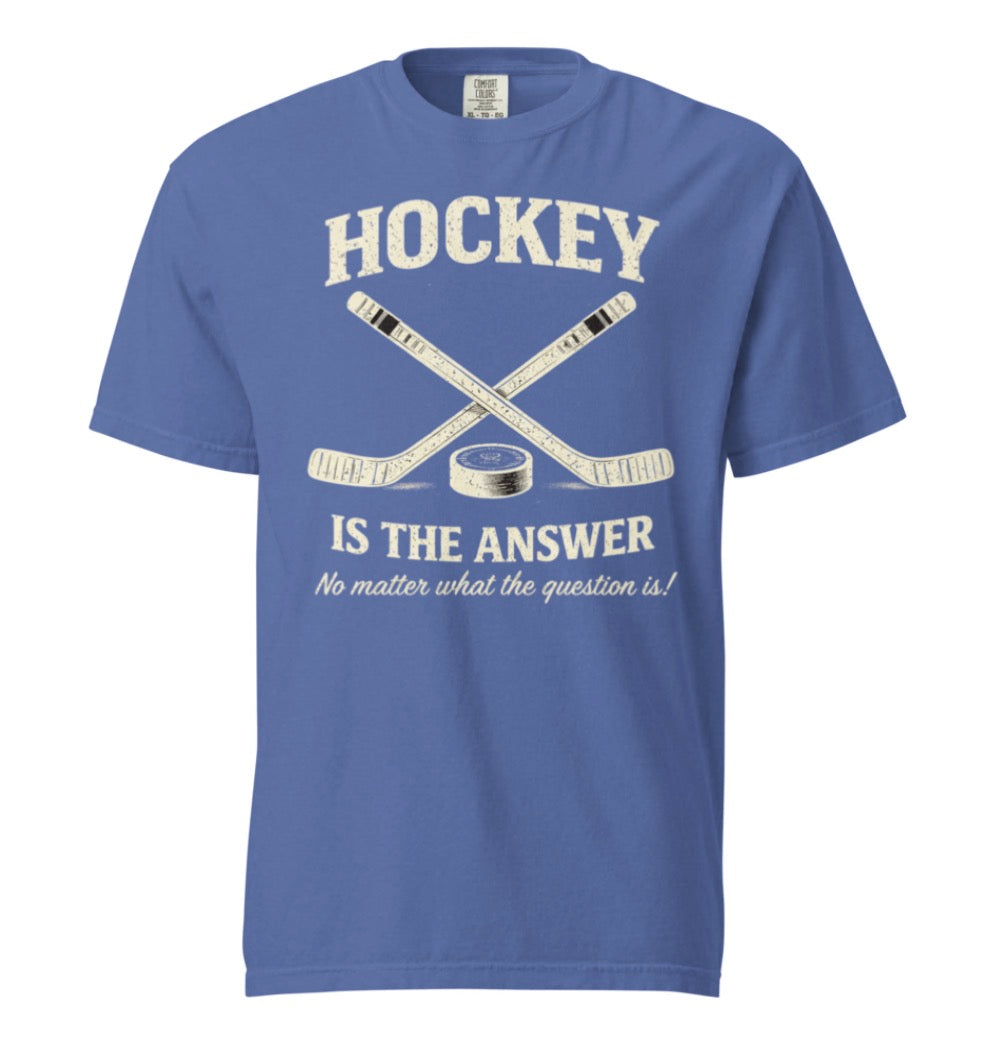 Hockey Is The Answer Vintage Tee Shirt