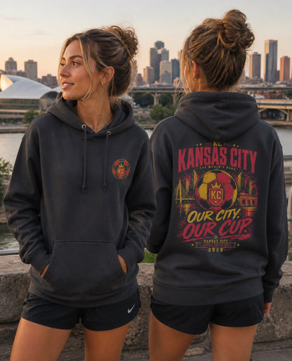 Our City Our Cup Design Back Graphic Hoodie