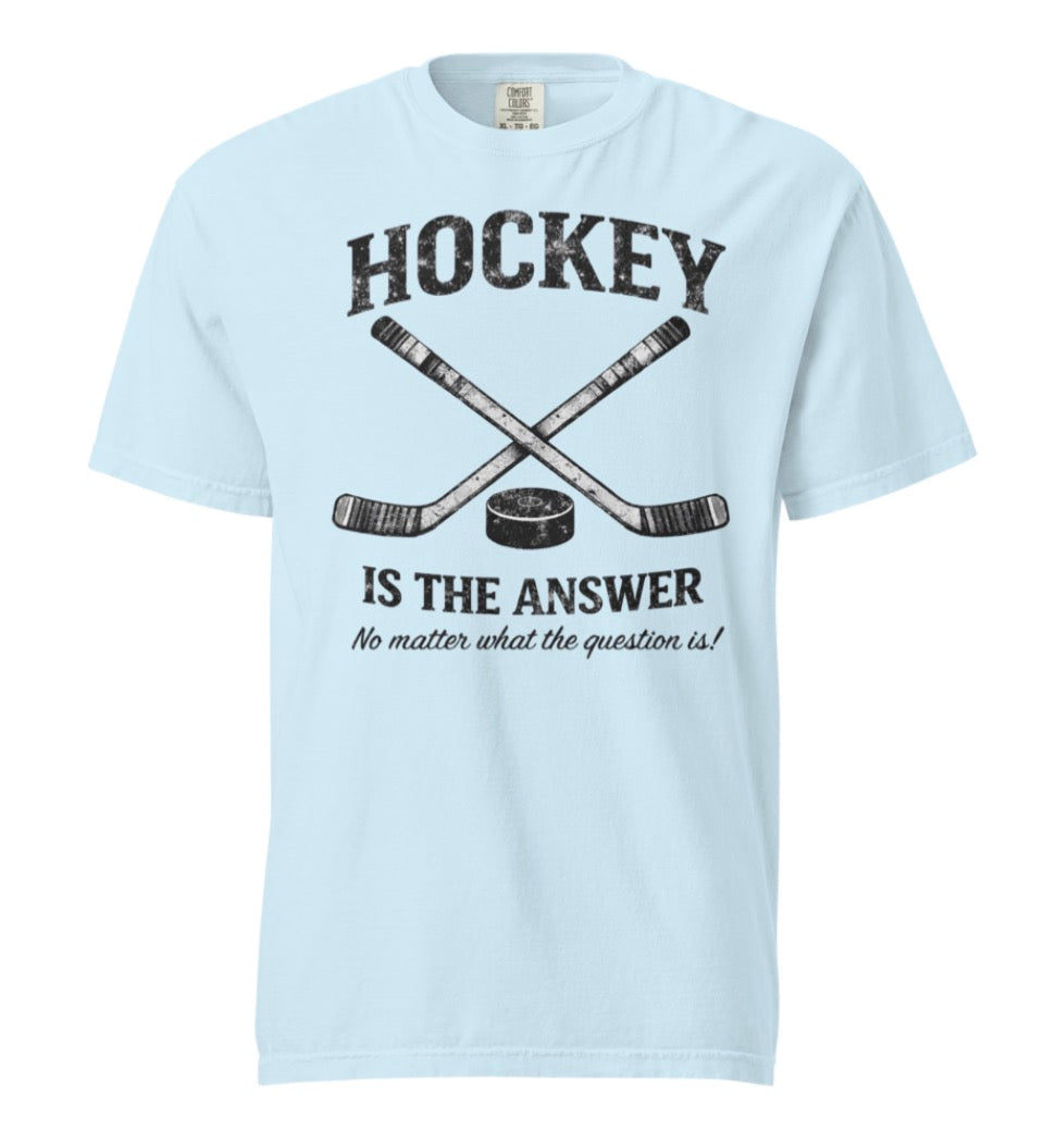 Hockey Is The Answer Vintage Tee Shirt