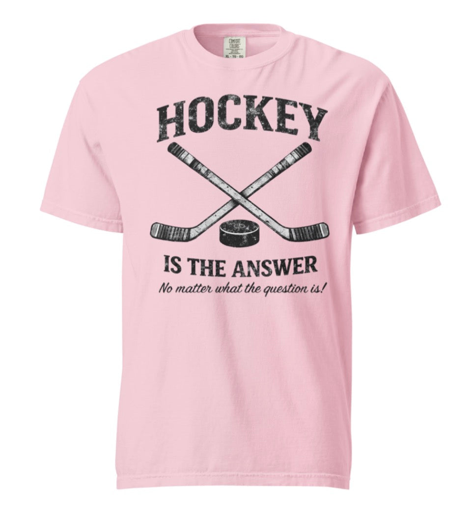 Hockey Is The Answer Vintage Tee Shirt