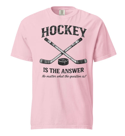 Hockey Is The Answer Vintage Tee Shirt