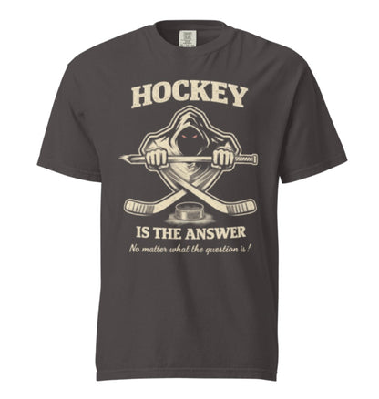 Cross Checkers Vintage Hockey Is The Answer Tee Shirt