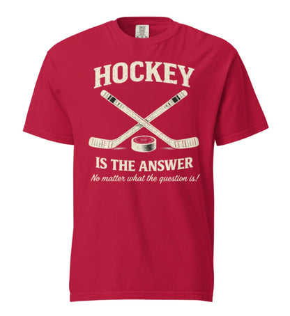 Hockey Is The Answer Vintage Tee Shirt