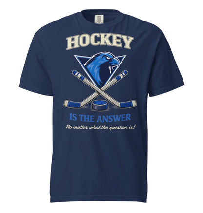 Icehawks Hockey Is The Answer Tee Shirt