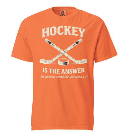 Hockey Is The Answer Vintage Tee Shirt