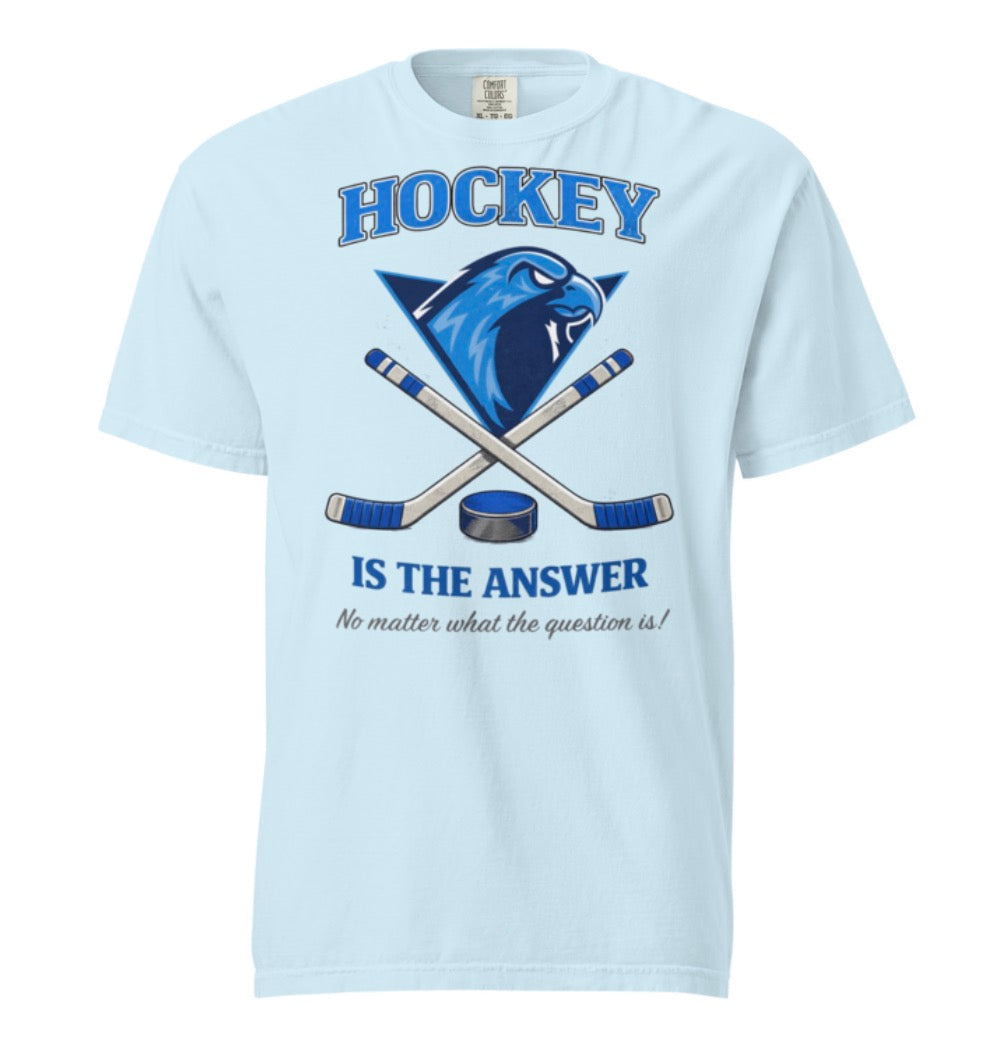 Icehawks Hockey Is The Answer Tee Shirt