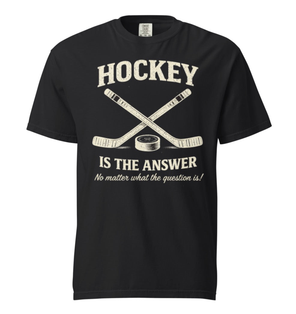 Hockey Is The Answer Vintage Tee Shirt