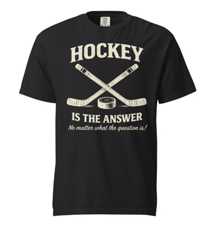 Hockey Is The Answer Vintage Tee Shirt