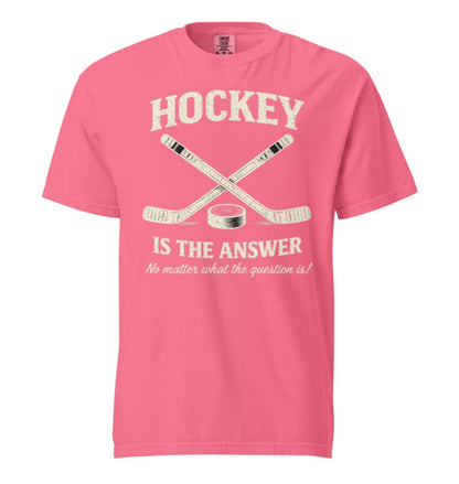 Hockey Is The Answer Vintage Tee Shirt