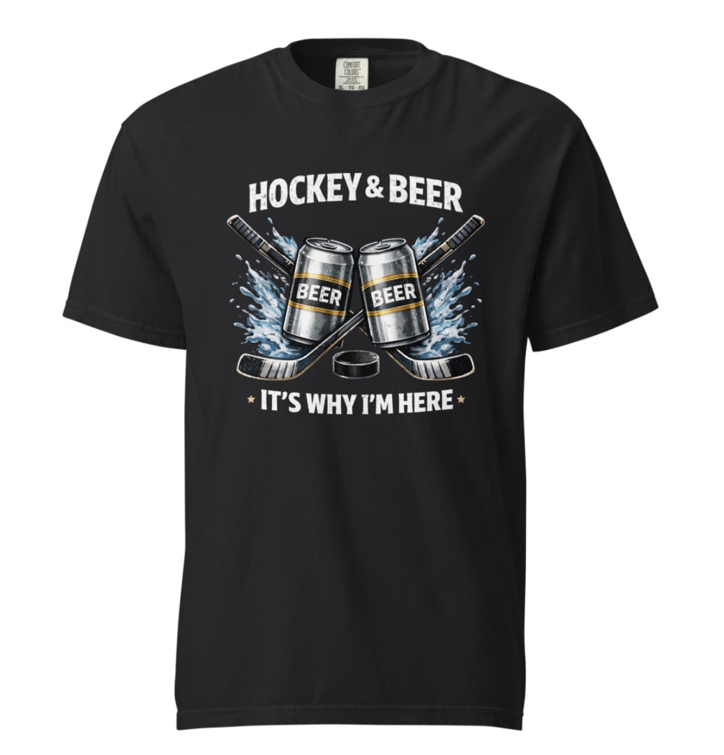 Hockey & Beer Tee Shirt